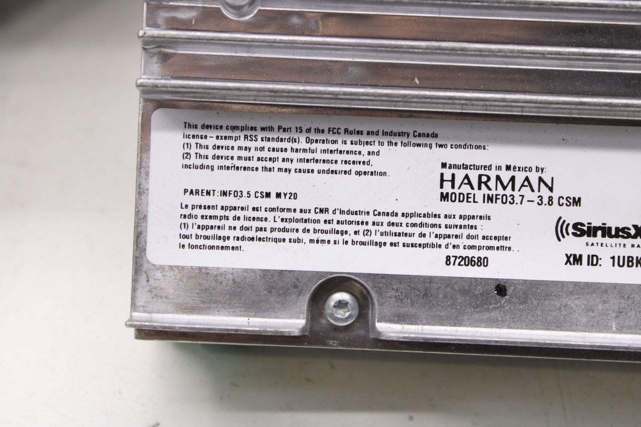 2023-2025 Chevrolet Silverado LT-L Harman SiriusXM Radio Receiver 87830780 OEM - Alshned Auto Parts