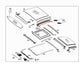 2015-21 Mercedes-Benz C300 4Matic Roof RH and LH Sunroof Panel Sliding Rail Set1