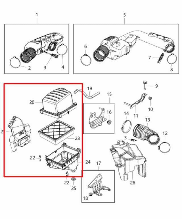 11-21 Jeep Grand Cherokee Overland 3.6L 4WD Air Intake Cleaner w/ Air Duct Tube - Alshned Auto Parts