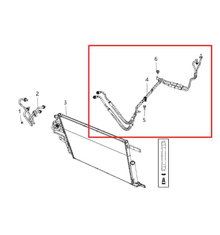 2019-24 Ram 1500 Big Horn 5.7L Transmission Oil Cooler Pressure and Return Line - Alshned Auto Parts