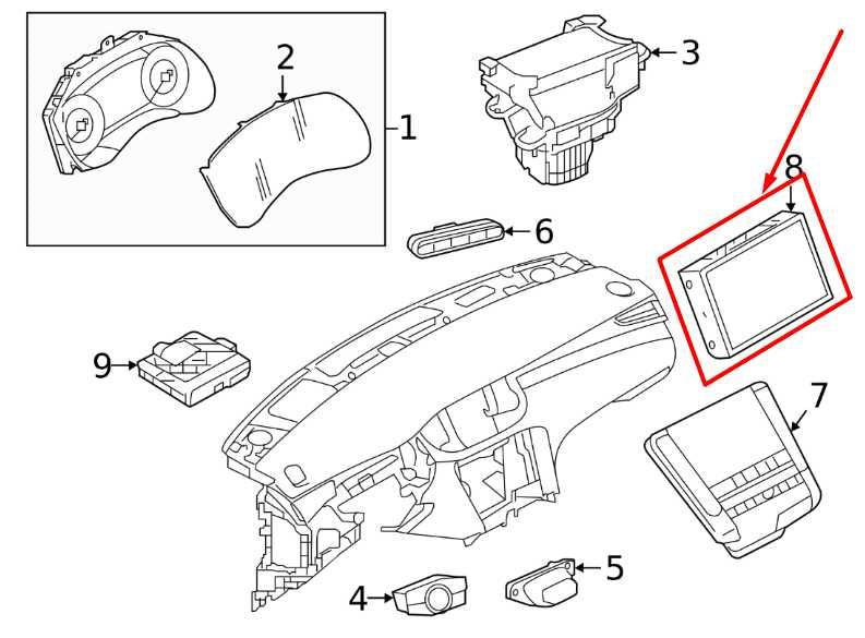 20-24 Infiniti QX50 LUXE Bosch Dash Information 8.0'' Display Screen 28091-6HL0A - Alshned Auto Parts