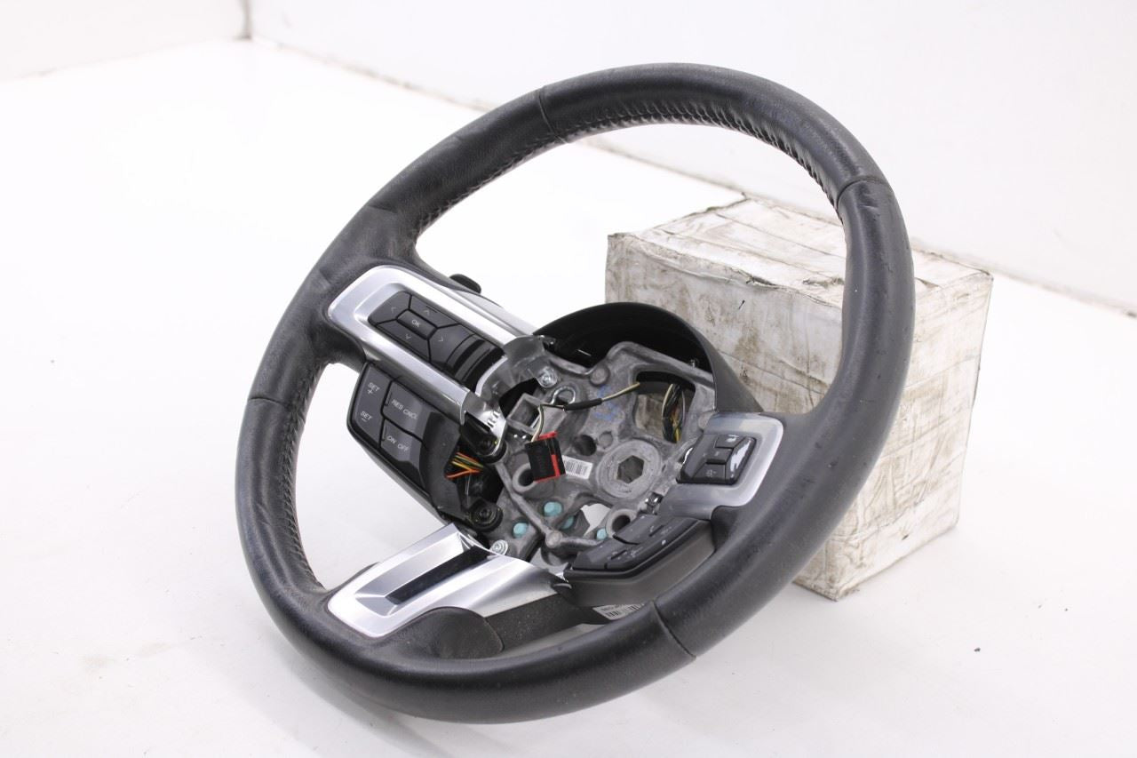 15-23 Ford Mustang Convertible V6 3.7L Steering Wheel Leather w/ Control Buttons - Alshned Auto Parts