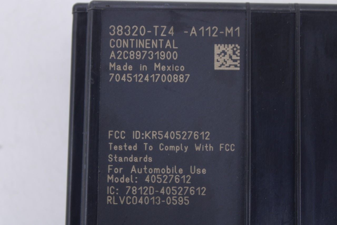 15-2017 Acura TLX V6 Tech Smart Power Computer Control Module 38320-TZ4-A112-M11