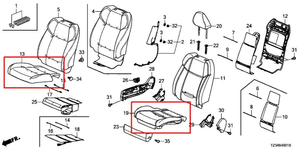 15-17 Acura TLX Tech Front Passenger Right Side Seat Lower Cushion 81137-TZ3-A21 - Alshned Auto Parts
