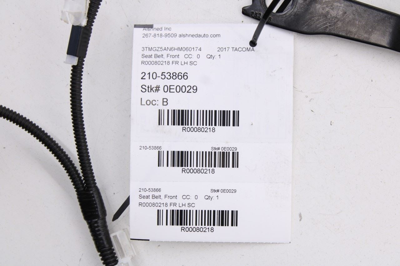 2015-2023 Toyota Tacoma Limited 3.5L 4WD Front Driver Left Side Seat Belt Buckle - Alshned Auto Parts