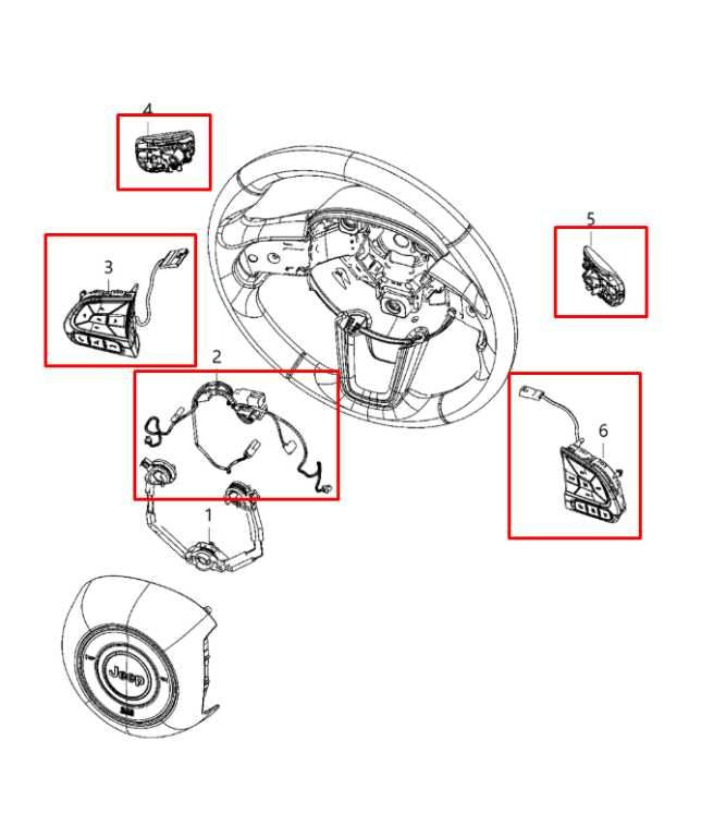 20-21 Jeep Compass Limited 2.4L 4WD Steering Wheel Multi Control Button Switches - Alshned Auto Parts