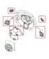 20-21 Jeep Compass Limited 2.4L 4WD Steering Wheel Multi Control Button Switches - Alshned Auto Parts