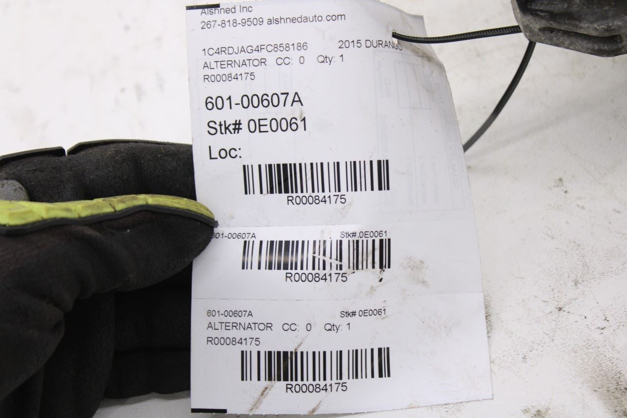11-20 Dodge Durango SXT 3.6L Engine Alternator Generator 12V 160 Amp 04801779AH12