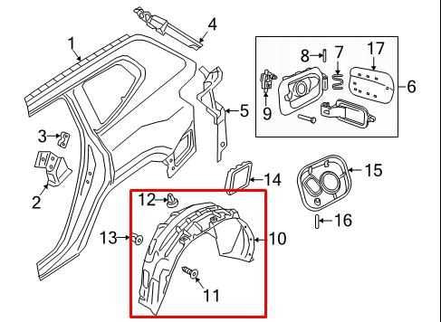 2020-2025 Volkswagen Atlas SE Rear Right Side Wheelhouse Liner Splash Shield1