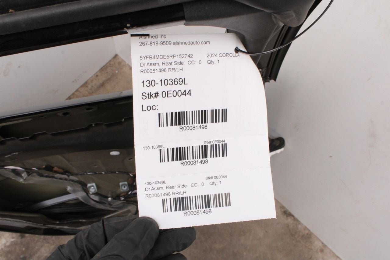 20-25 Toyota Corolla LE Sedan Rear Left Driver Side Door Shell Panel 67004-0253113