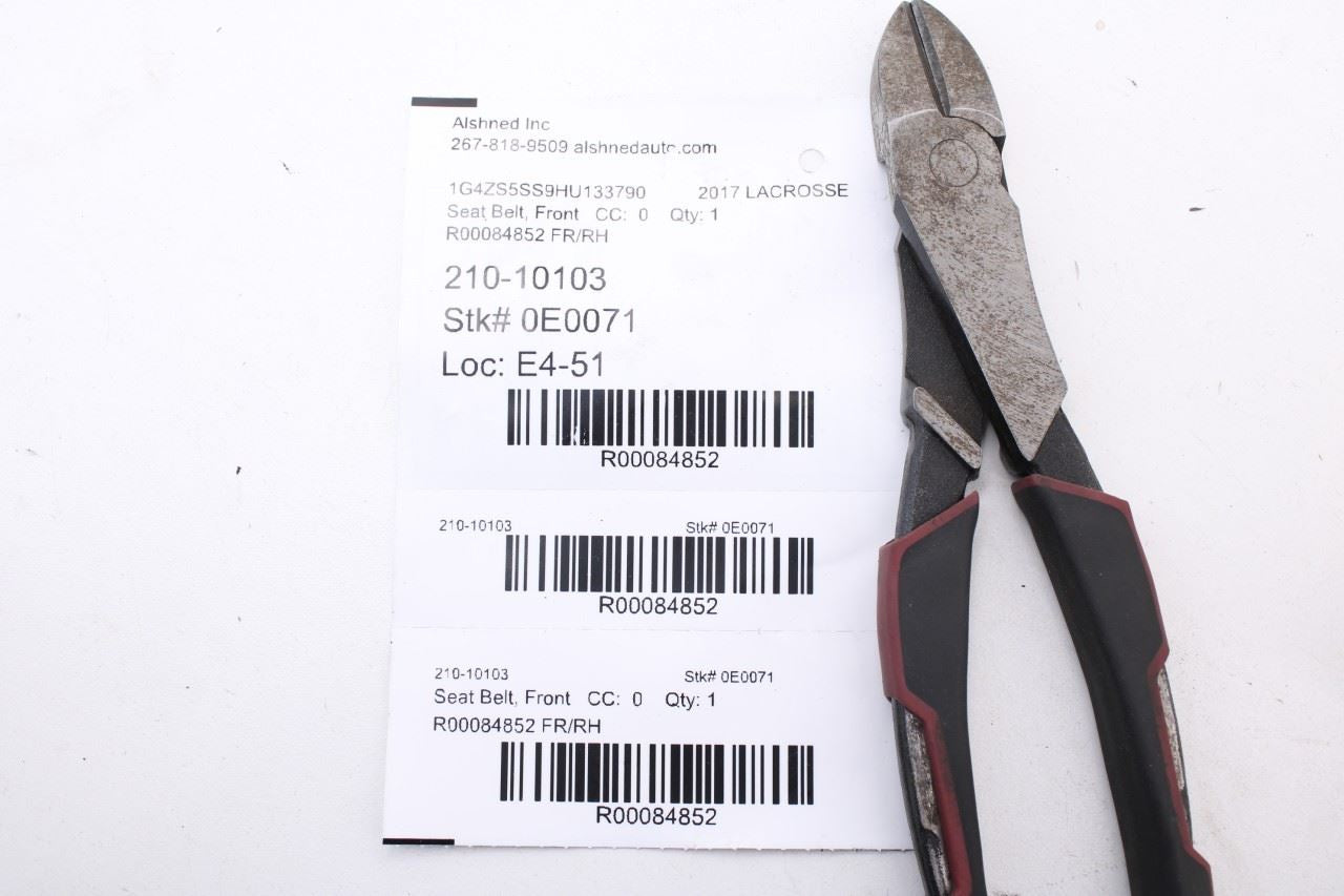 17-19 Buick LaCrosse Premium 3.6L Front Passenger Right Side Seat Belt Retractor9