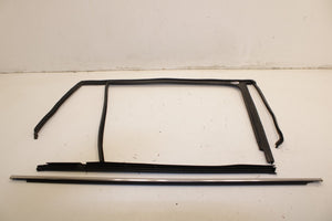18-25 Volkswagen Atlas S RR LH Door Run Channel w/ Belt Molding and Weatherstrip