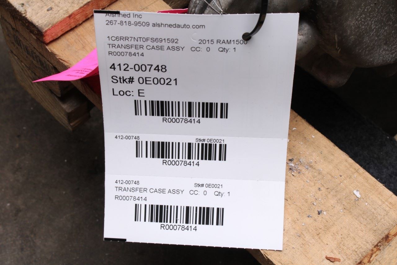 11-24 Ram 1500 Classic 5.7L 4WD Electric Shift Transfer Case model NV246 BW44-44 - Alshned Auto Parts