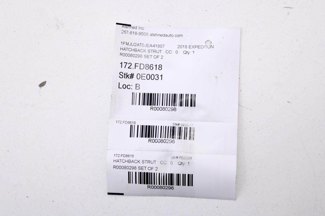 18-24 Ford Expedition RR Right and Left Liftgate Power Lift Strut JL1B78402A55AC18