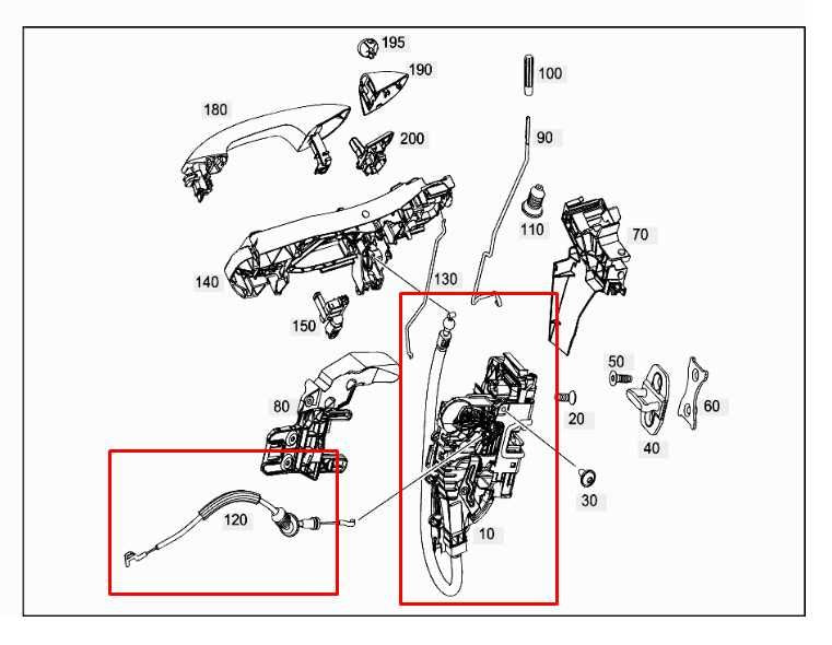 2015-21 Mercedes-Benz C300 4Matic 2.0L Front Right Side Door Lock Latch Actuator1