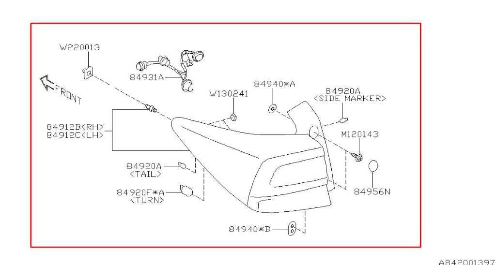 2017-2019 Subaru Impreza 2.0I Limited Rear Right Passenger Side Tail Light Lamp - Alshned Auto Parts