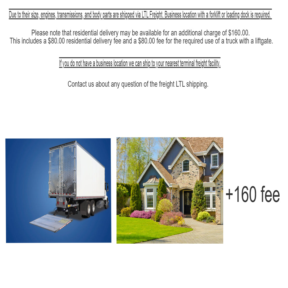 Freight LTL delivery to residential with liftgate service $160 - Alshned Auto Parts