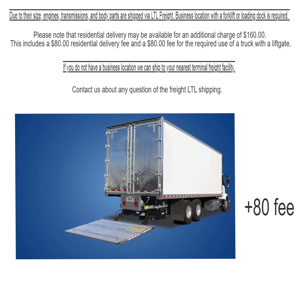 Liftgate service to Freight LTL delivery $80 - Alshned Auto Parts