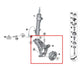 2011-2016 Mini Countryman Cooper S 1.6L AWD Front Left Side Spindle Knuckle Hub - Alshned Auto Parts