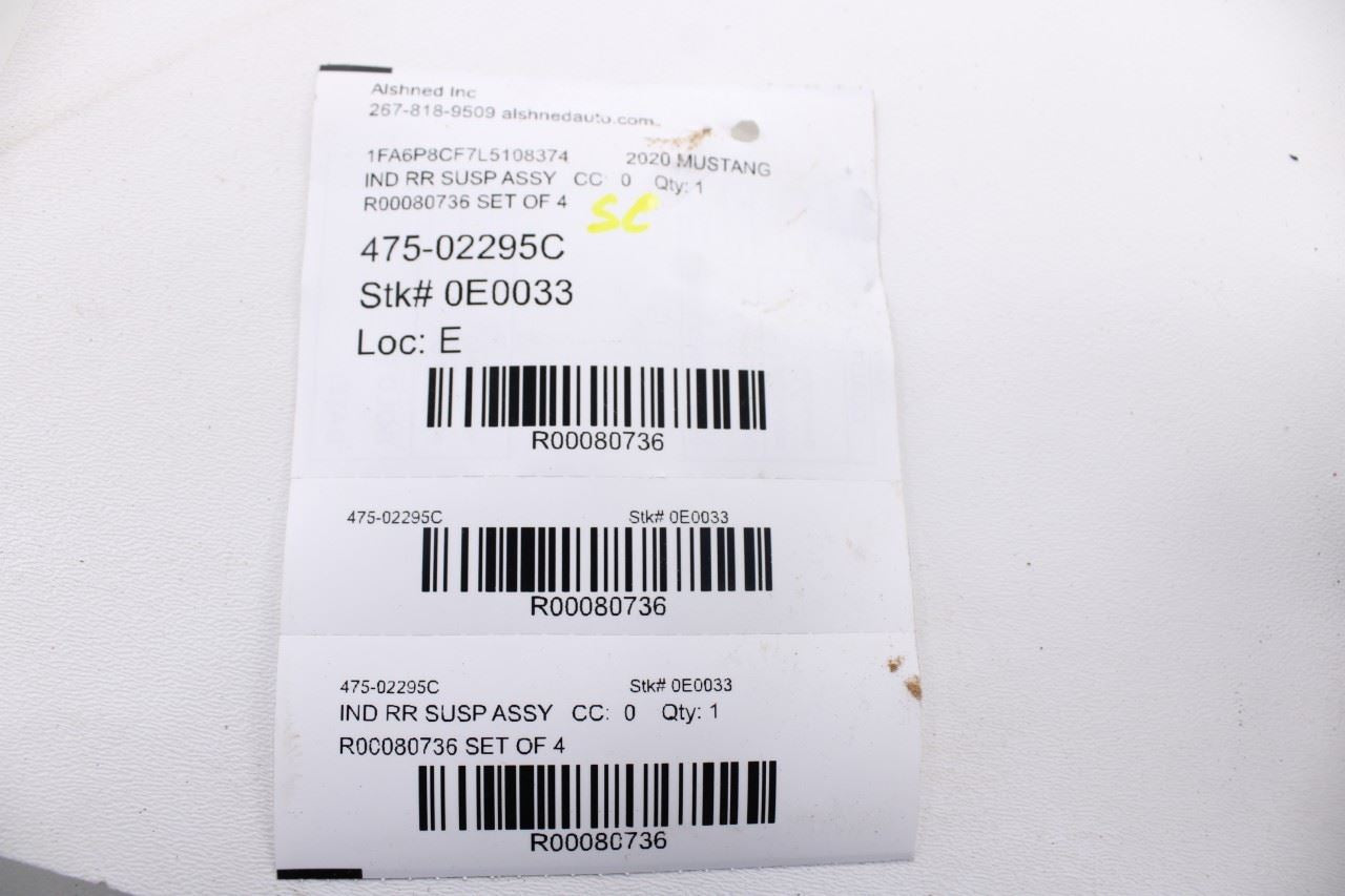 15-23 Ford Mustang GT RWD Rear Driver Left Side Lower and Upper Control Arm Set - Alshned Auto Parts