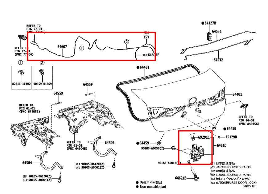 20-24 Toyota Corolla LE 2.0L FWD Rear Trunk Door Lid Luggage Latch Lock Actuator - Alshned Auto Parts