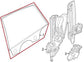 2023-25 BMW 430i Gran Coupe xDrive Rear Left Side Door Window Glass 51357955235 - Alshned Auto Parts
