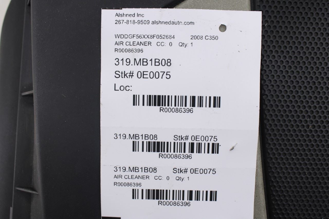06-12 Mercedes-Benz C350 3.5L RWD Air Intake Cleaner and Engine Appearance Cover - Alshned Auto Parts