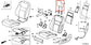 2016-2018 Honda Pilot Front Right or Left Side Seat Headrest 81140-TG7-A01ZA OEM - Alshned Auto Parts