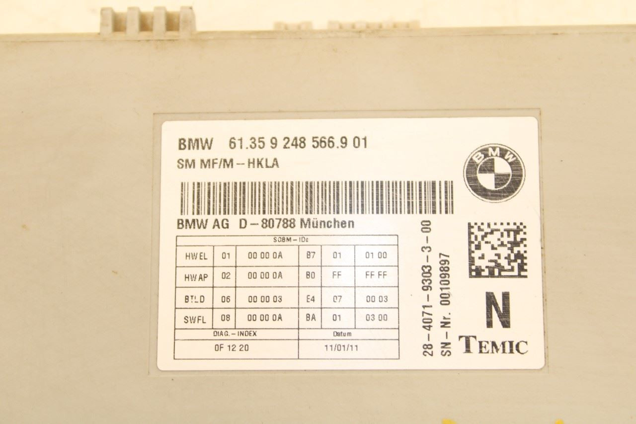 2010-2015 BMW 750LI xDrive Front Right Seat Memory Control Module 6135924856690 - Alshned Auto Parts