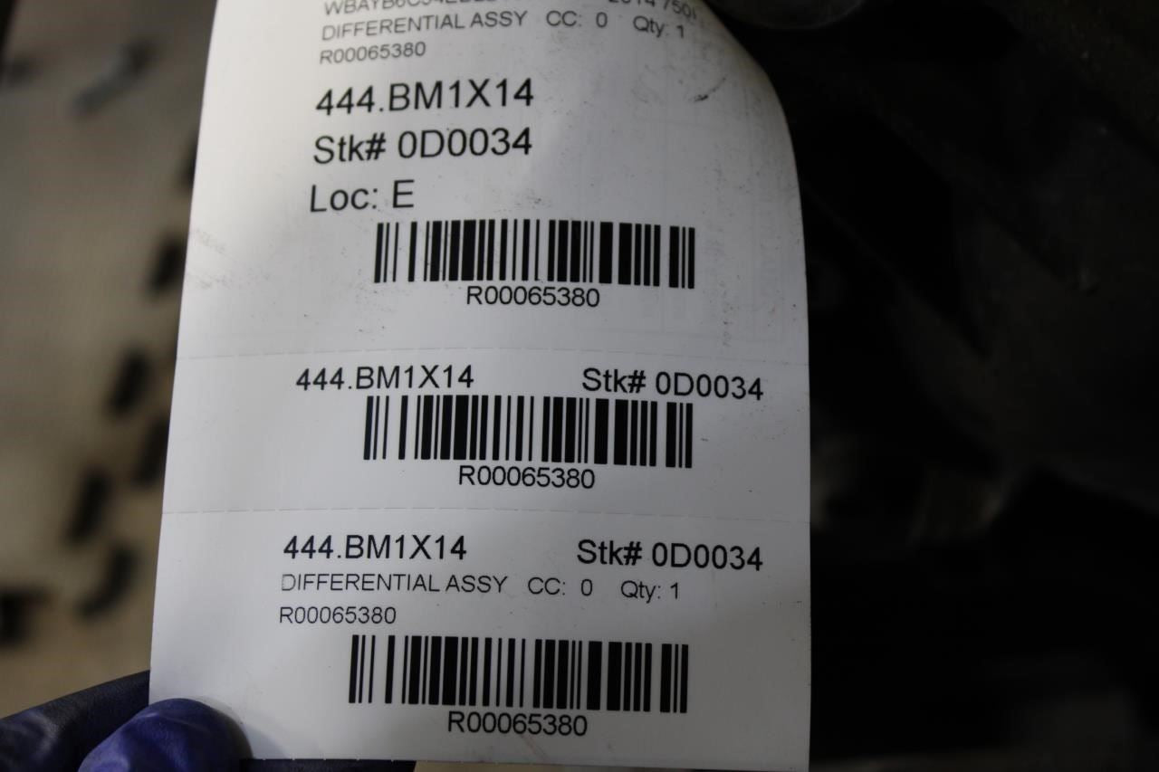2013-15 BMW 750i xDrive 4.4L AWD Rear Axle Differential Carrier 2.81 ratio 158K - Alshned Auto Parts