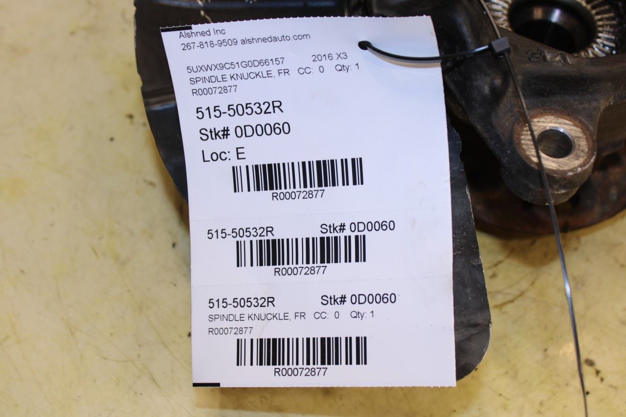 2011-2017 BMW X3 xDrive28i Front Right Side Spindle Knuckle Hub 31216855954 OEM - Alshned Auto Parts