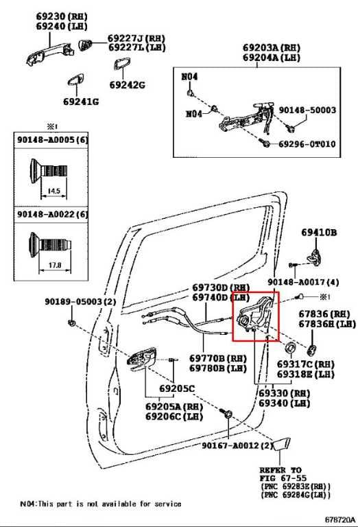 2015-2023 Toyota Tacoma SR5 Rear Right Passenger Side Door Lock Latch Actuator1