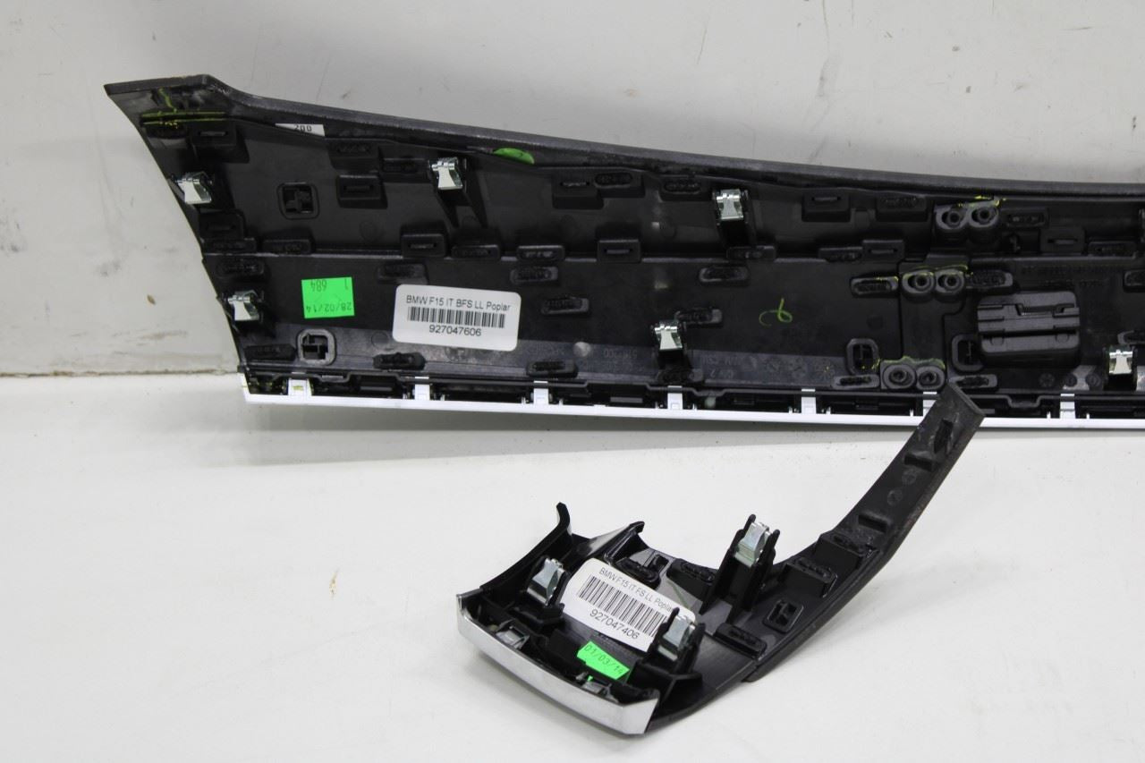 14-18 BMW X5 xDrive35i Front Dashboard RH and LH Side Wood Trim Panel Poplar Set - Alshned Auto Parts
