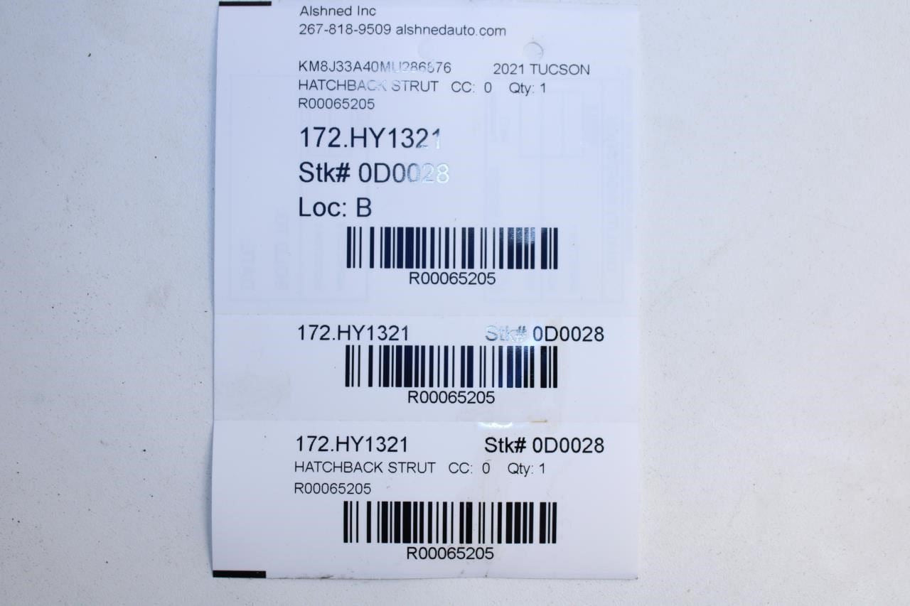 2015-2021 Hyundai Tucson Value Rear Left and Right Liftgate Lift Support Strut - Alshned Auto Parts