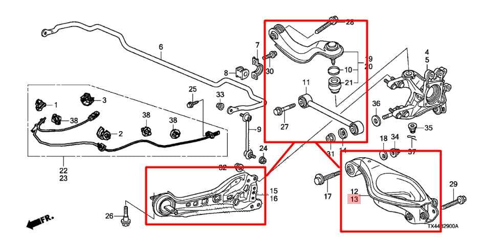 07-18 Acura RDX AWD Rear Left Suspension Control Arms Set of 4 52360-STK-A01 OEM - Alshned Auto Parts