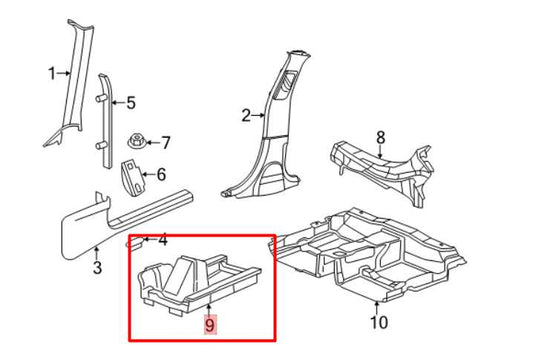 11-23 Dodge Charger GT 3.6L Front Driver LH Side Interior Carpet Cover Liner Mat - Alshned Auto Parts