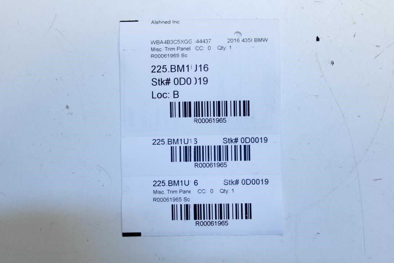 15-16 BMW 435i Gran Coupe xDrive Front Right & Left Windshield Drip Molding - Alshned Auto Parts