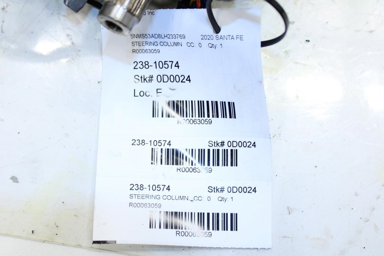 19-20 Hyundai Santa Fe Limited 2.4L FWD Steering Column Assembly 56300-S2010 OEM - Alshned Auto Parts