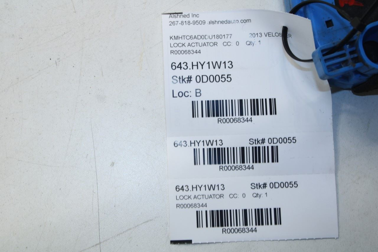 2011-2017 Hyundai Veloster Base Front Right Door Lock Latch Actuator 81320-2V010 - Alshned Auto Parts