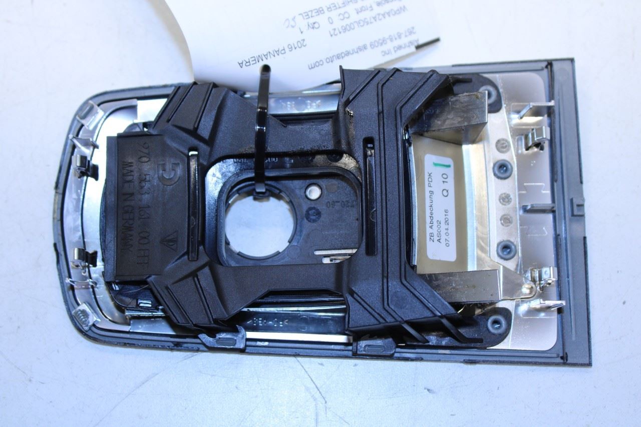 2010-2016 Porsche Panamera 4 3.6L AWD Front Center Console Shifter Trim Plate - Alshned Auto Parts