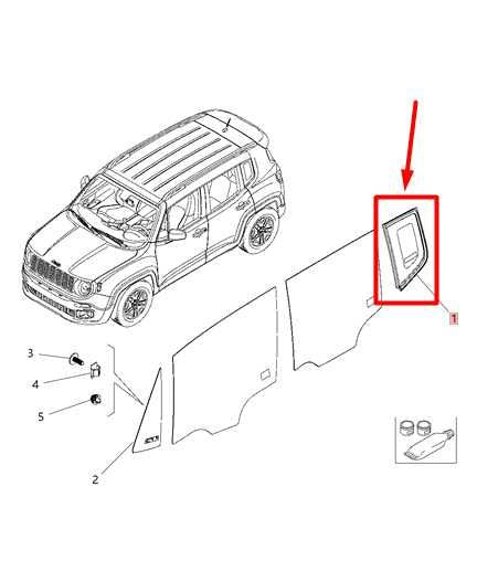 2015-2017 Jeep Renegade RR RH Passenger Side Quarter Window Glass 68255558AA OEM - Alshned Auto Parts