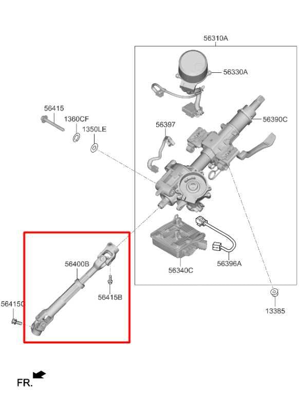 2019-2021 Kia Forte LXS 2.0L FWD Steering Column Intermediate Lower Shaft Joint - Alshned Auto Parts