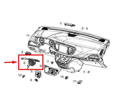 2017-2024 Chrysler Pacifica Steering Column Combination Switch 68360889AC OEM - Alshned Auto Parts