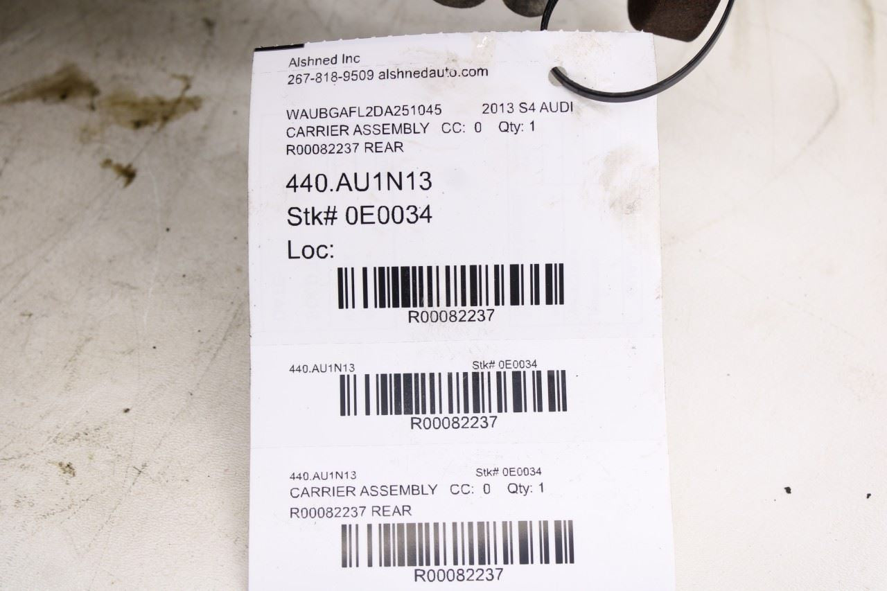 2010-16 Audi S4 Premium Plus 3.0L AWD Rear Axle Differential Carrier 3.875 ratio - Alshned Auto Parts
