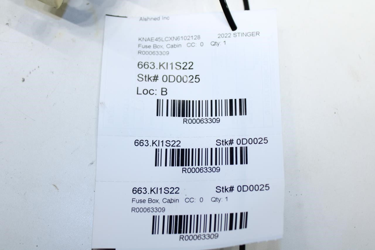 2022-2023 Kia Stinger GT1 Cabin Fuse Relay Box Junction Block 91952-J5110 OEM - Alshned Auto Parts