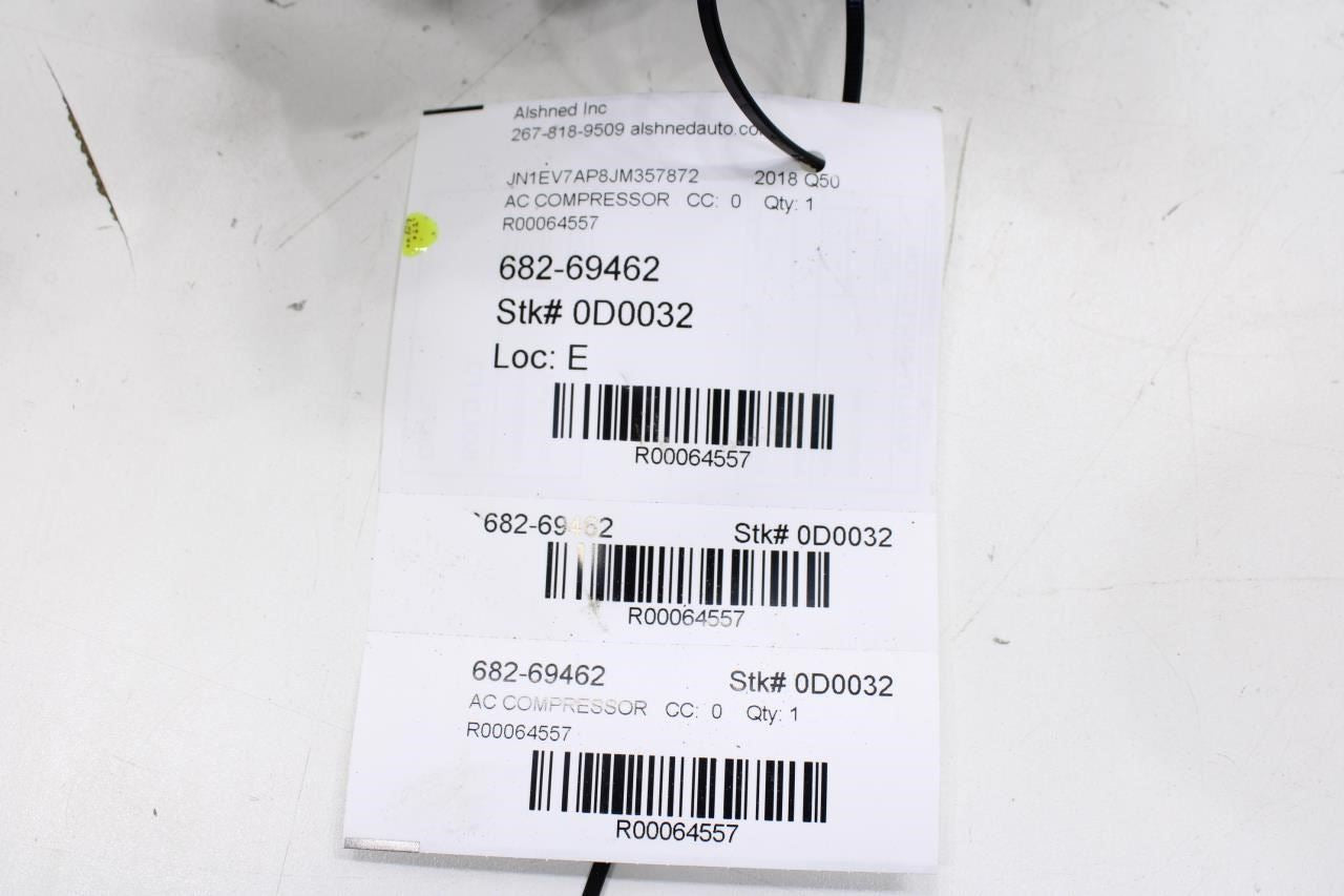 2016-2020 Infiniti Q50 Luxe RWD 3L AC Air Conditioner Compressor 92600-5CA0B OEM - Alshned Auto Parts