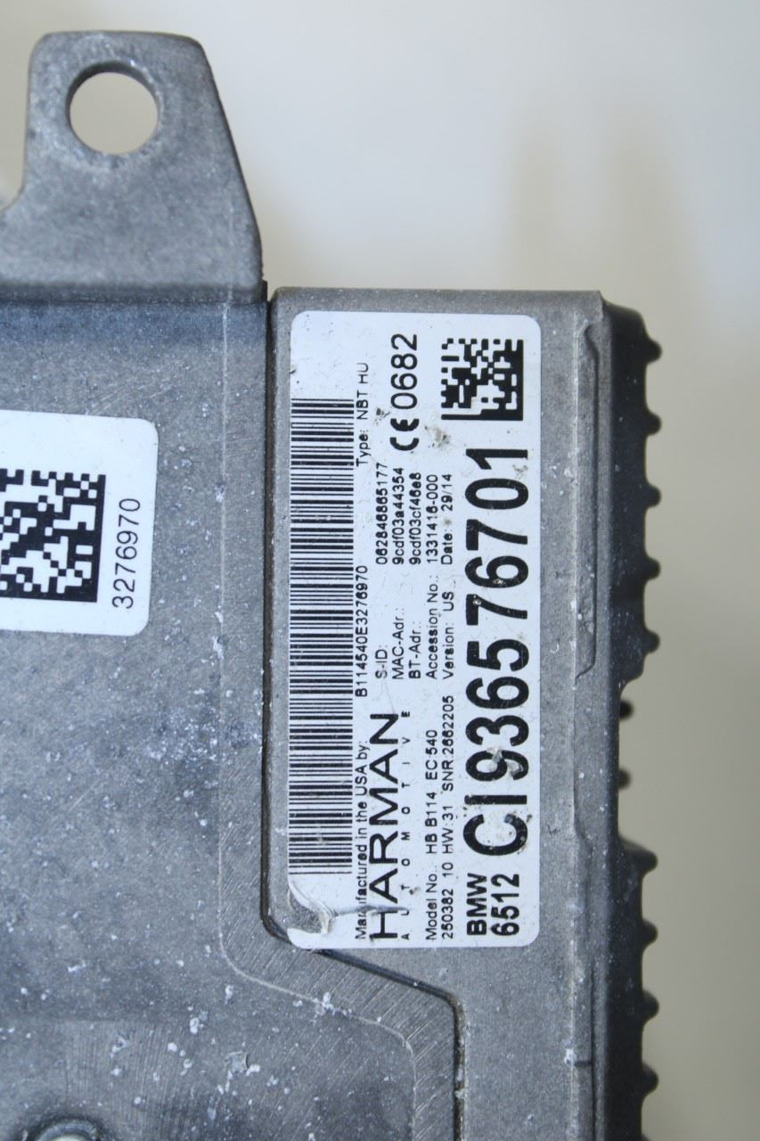 13-15 BMW 328i xDrive Harman Audio Radio CD Player Receiver 65-12-9-365-767 OEM - Alshned Auto Parts