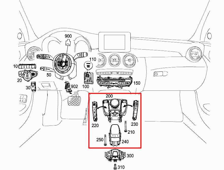 2015-2020 Mercedes-Benz GLC300 Console Touchpad Multi-Function Controller *ReaD*1