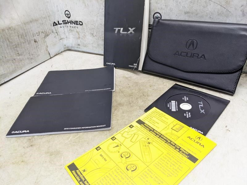 2015 Acura TLX Owners Guide Set with Case 31TZ3G01 00X31-TZ3-G010 OEM - Alshned Auto Parts