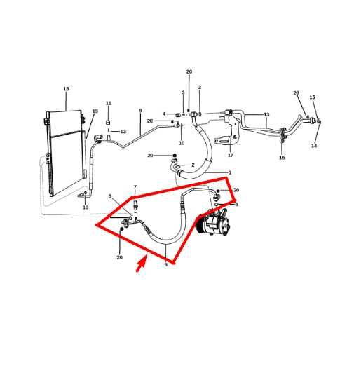 2012-2022 Jeep Grand Cherokee AC Air Conditioning Discharge Line 68161177AB OEM - Alshned Auto Parts